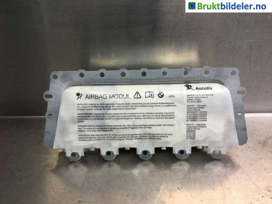 Airbag passasjer til BMW 5-Serie, 2010-2017 (F10/F11) (F10/F11) (BMW|39 92 3 039 801)
