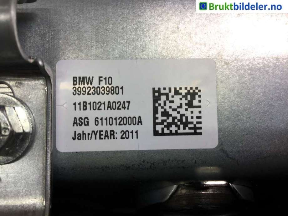 Airbag passasjer til BMW 5-Serie 2010-2017 (F10/F11) (F10/F11) (BMW|39 92 3 039 801|)