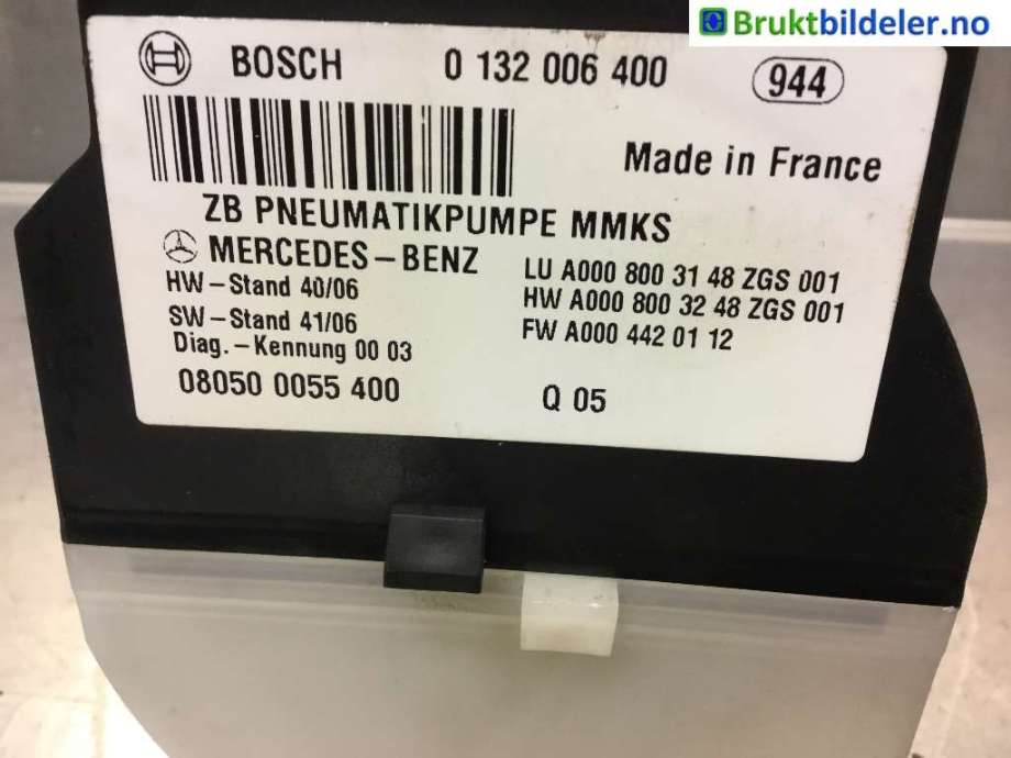Vakuumpumpe til Mercedes CLK 2002-2009 (C209) (C209) (MERCEDES|A 000 800 31 48|0 132 005 400|)