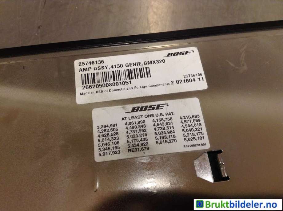 Bilstereo forsterker til Cadillac CTS 2003-2009  (CADILLAC|25746136|)