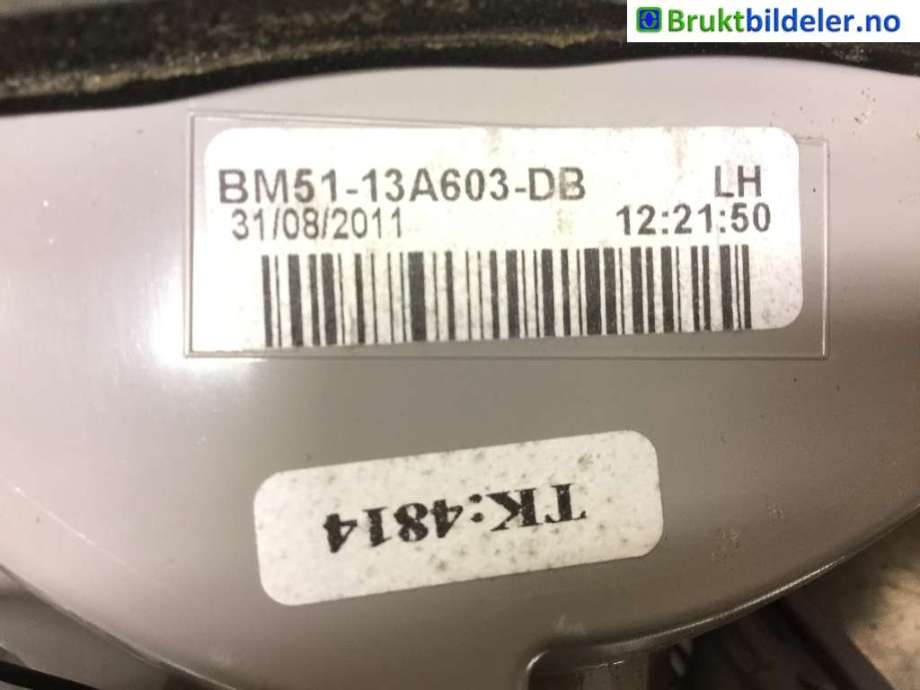 Baklykt venstre indre til Ford Focus 2011-2014 (Type III, Fase 1)  (FORD|BM51-13A603-DB|)