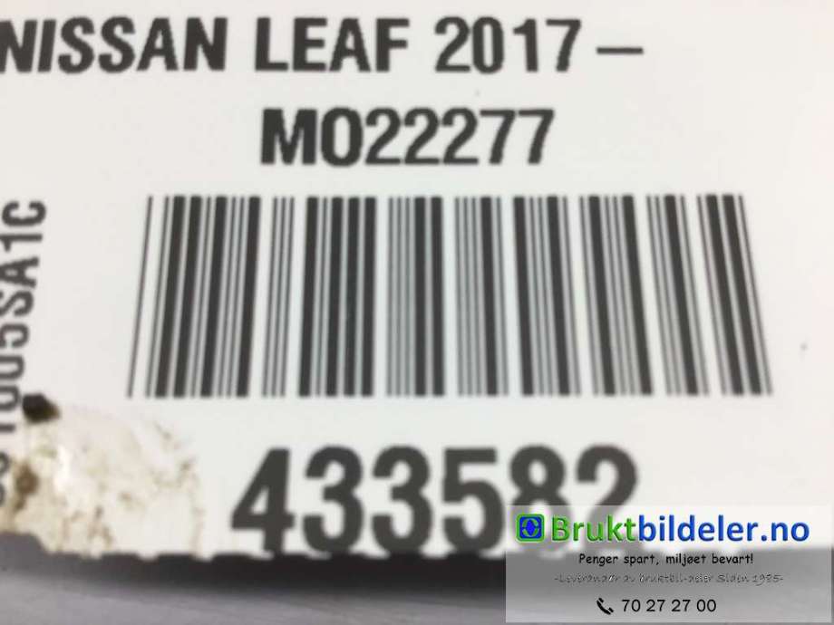 Drivaksel venstre foran, elbil til Nissan Leaf 2018-->> (Type II)  (NISSAN|391015SA1C|)