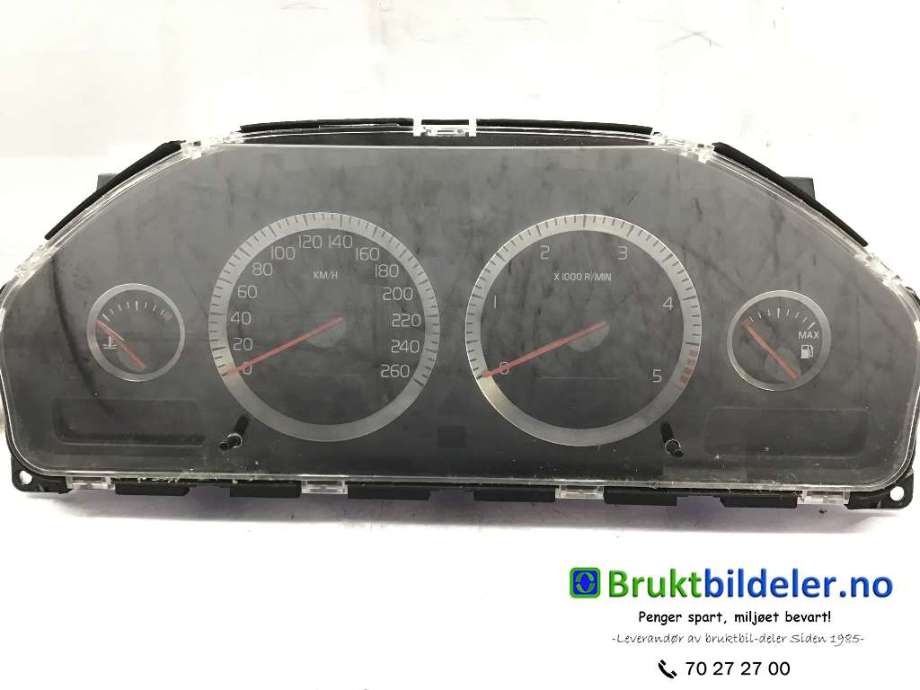 Instrumentpanel til Volvo V70, 2005-2007 (Type II, Fase 2)  (VOLVO|30728791)