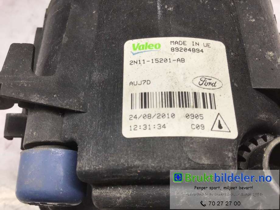 Tåkelykt venstre foran til Ford Focus 2008-2010 (Type II, Fase 2)  (FORD|2N11-15201-AB|89204894|)
