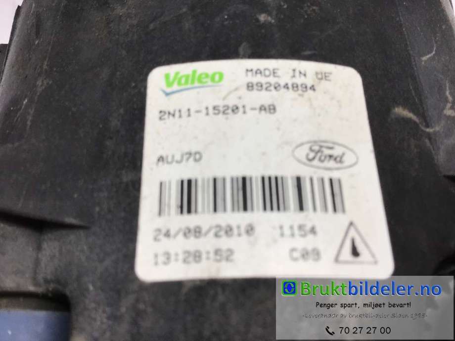Tåkelykt venstre foran til Ford Focus 2008-2010 (Type II, Fase 2)  (FORD|2N11-15201-AB|89204894|)