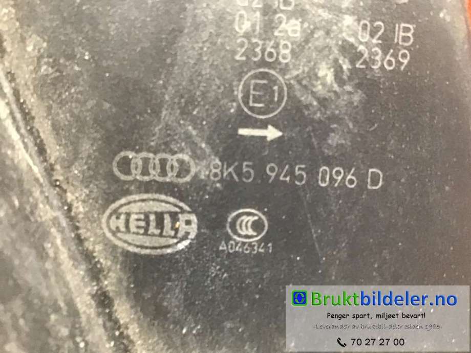 Baklykt høyre til Audi A4 2007-2014 (Type IV) (B8) (B8) (AUDI|8K5 945 096 D|)