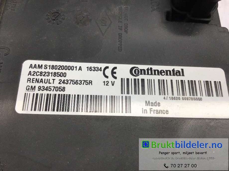Styreenhet diverse til Renault Trafic 2014-->> (RENAULT|243756375R|A2C82318500|)