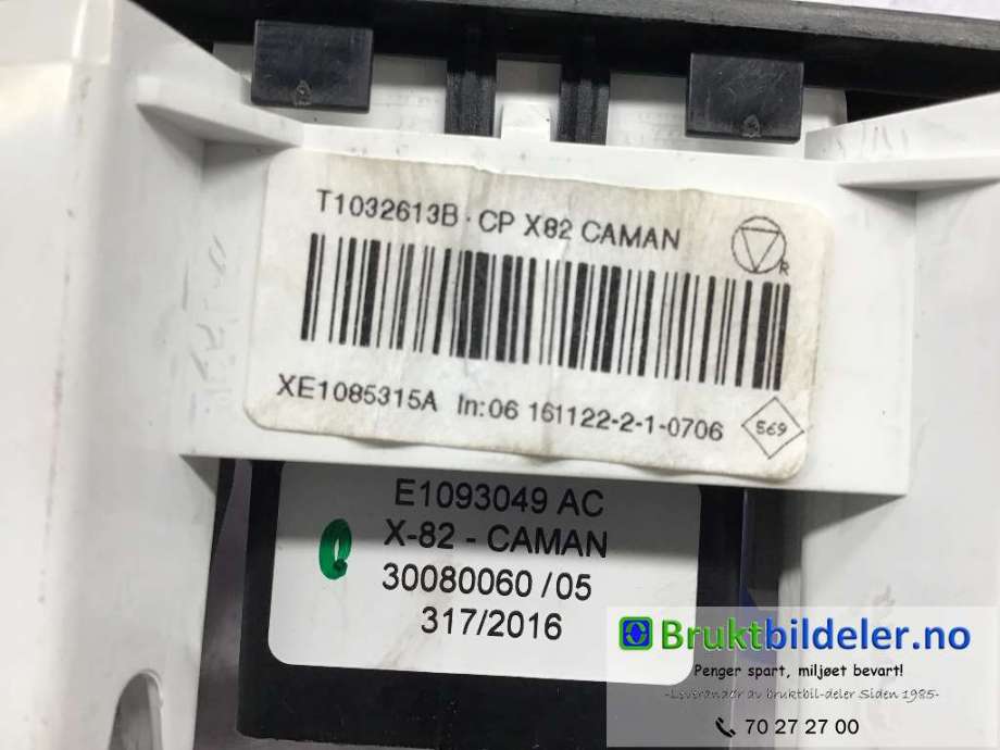 Varmeapparat betjening til Renault Trafic 2014-->>  (RENAULT|E1093049 AC|)
