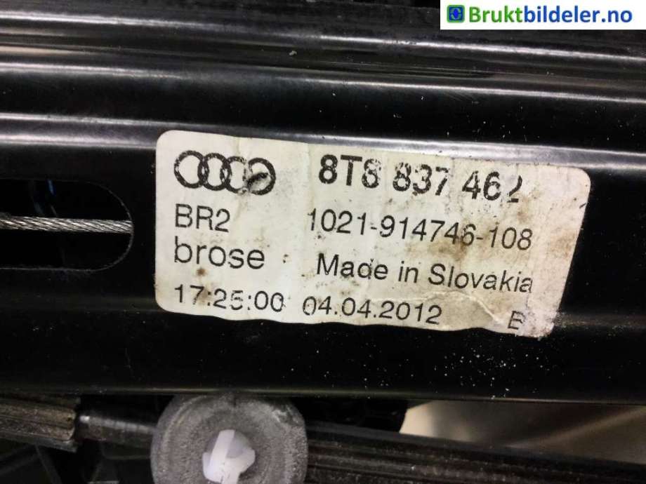 Ruteheis til Audi A5 2007-2016 (Type I) (AUDI|8T8 837 462|)