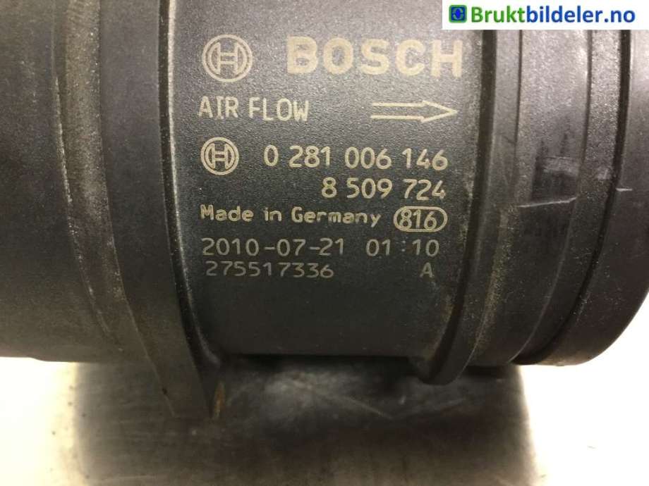 Luftmengde/luftmassemåler til BMW 1-Serie 2004-2011 (E81/E82/E87/E88) (E81/E82/E87/E88) (BMW|8 509 724|)