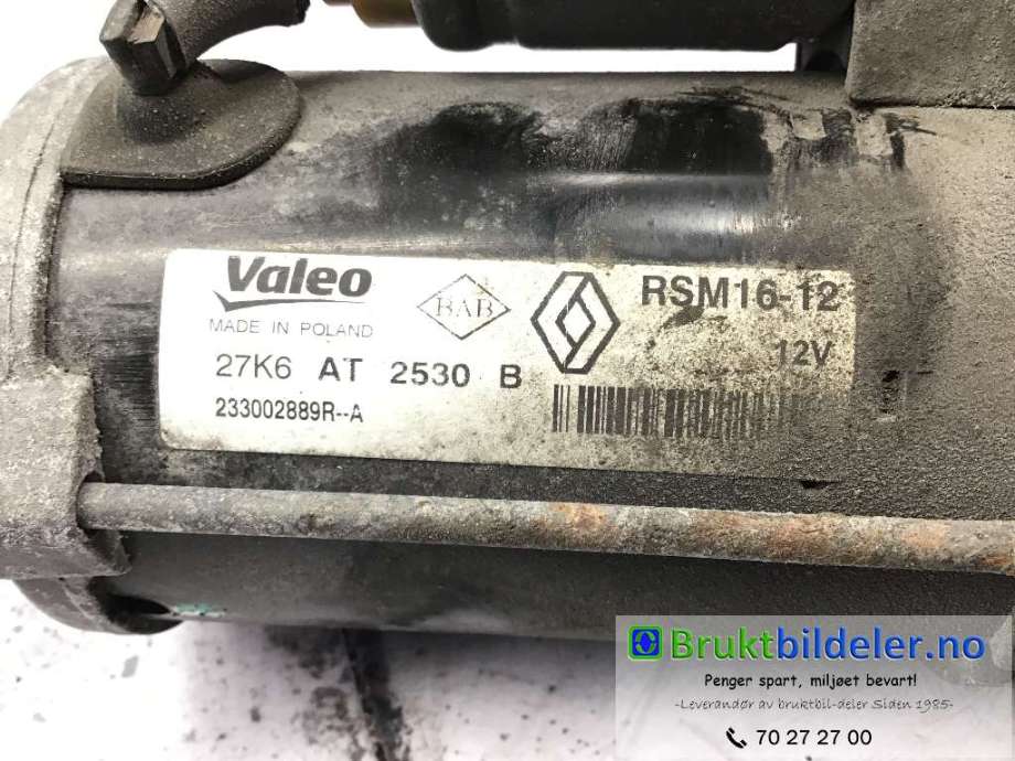 Starter diesel til Renault Trafic 2014-->> (RENAULT|233002889R|RSM16-12|)