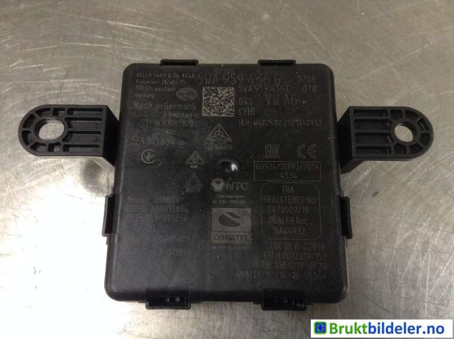 Styreenhet nøkkelfri/keyless til VW ID.4 2020-->> (VOLKSWAGEN|5WA 959 436 G|5ZA 013 854-60|5WA 959 436 S)