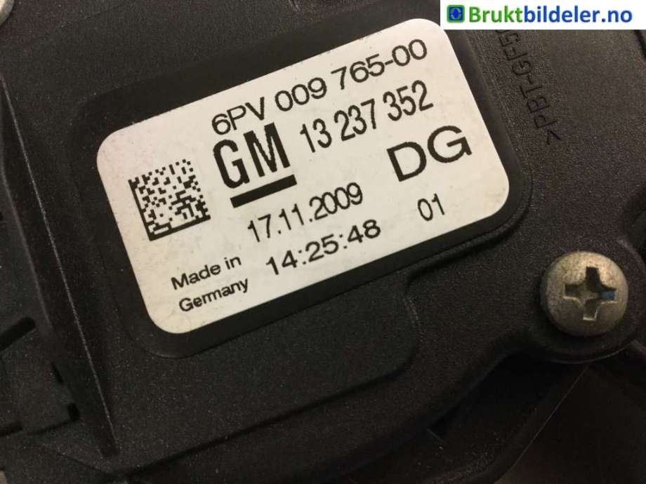 Pedal gass til Opel Insignia A 2009-2014 (OPEL|6PV 009 765 00|)