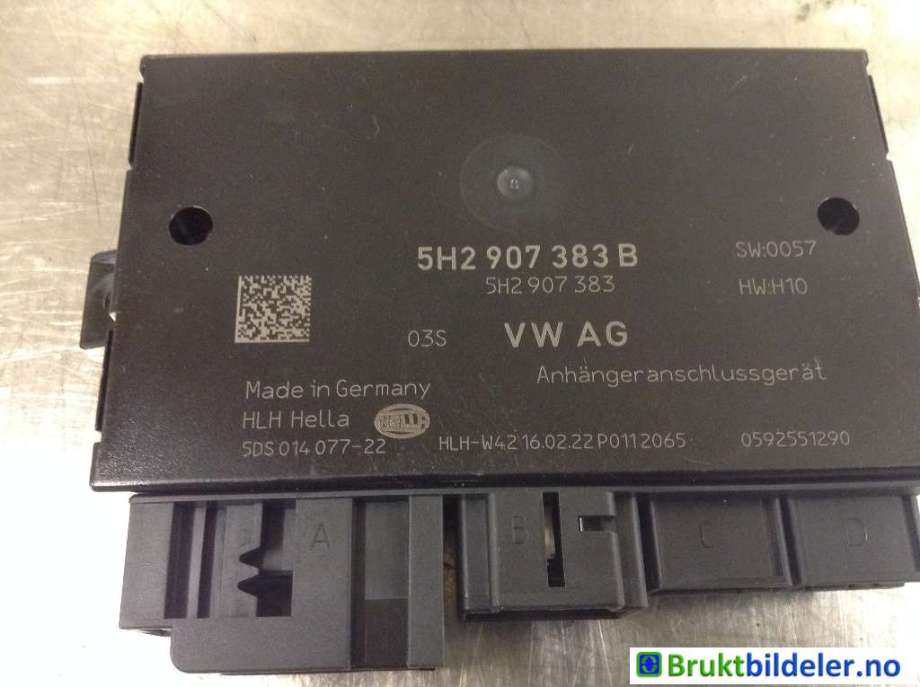 Styreenhet hengerfeste til VW ID.4 2020-->>  (VOLKSWAGEN|5H2 907 383 B|5DS 014 077-22|)