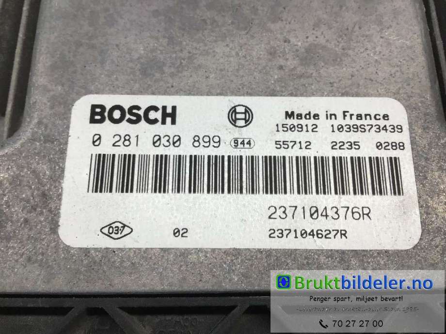 Styreenhet motor til Mercedes Citan 2012-2021 (W415) (W415) (MERCEDES||0 281 030 899|237104376R)