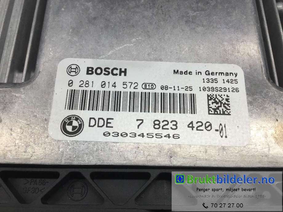Styreenhet motor til BMW 5-Serie 2003-2010 (E60/E61) (E60/E61) (BMW|7 823 420 - 01|0 281 014 572|)
