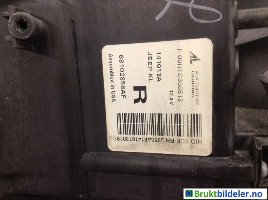 Frontlykt høyre xenon til Jeep Cherokee 2014-->> (Type V) (JEEP|68102856AF|00HTC300313|)