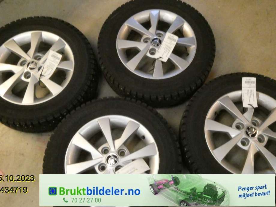 Hjulsett aluminium vinter til Škoda Citigo, 2012-2019  (SKODA|CONTINENTAL)
