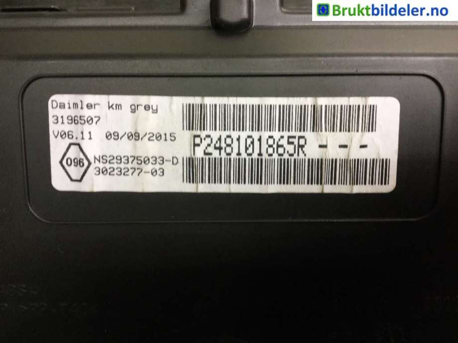 Instrumentpanel til Mercedes Citan 2012-2021 (W415) (W415) (MERCEDES||3196507|P248101865R)