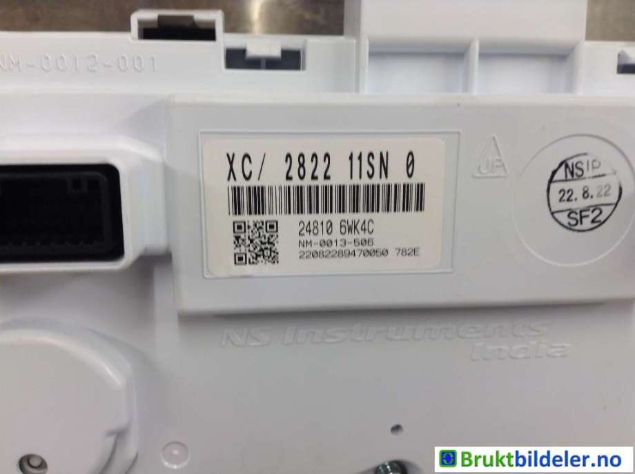 Instrumentpanel til Nissan Leaf 2018-->> (Type II)  (NISSAN|24810-BWK40|)