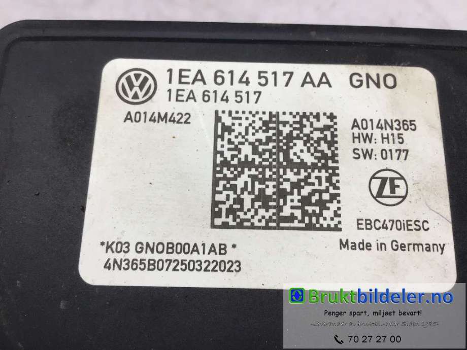 ABS sentral til VW ID.4 2020-->>  (VOLKSWAGEN|1EA 614 517 AA|)