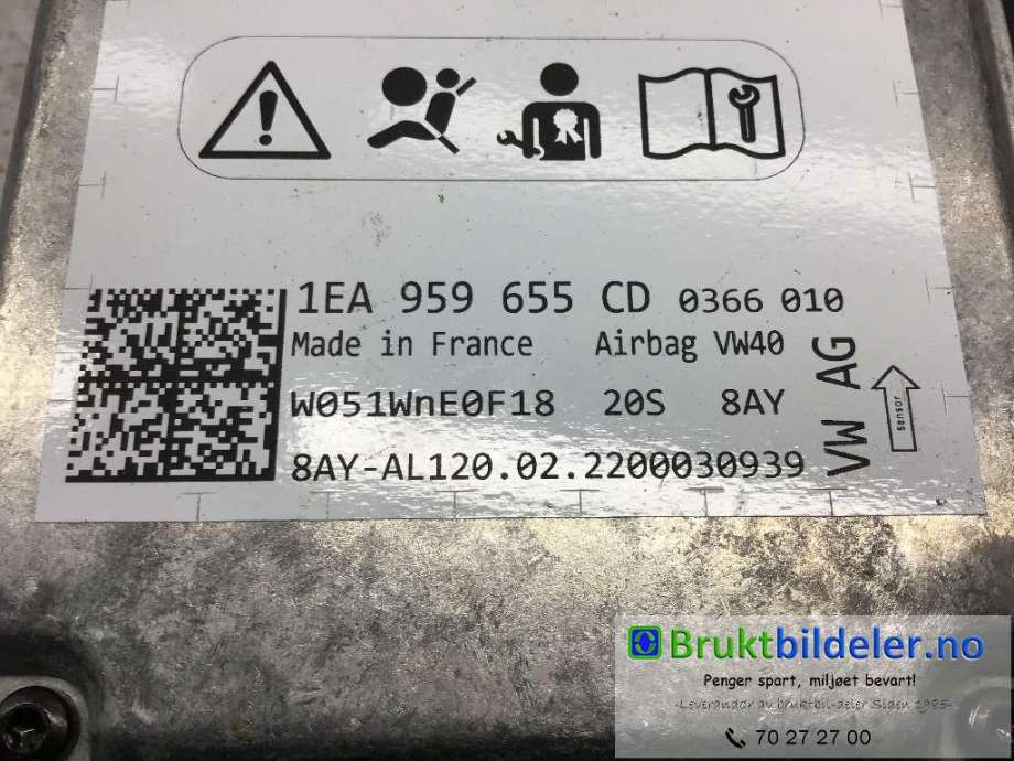 Airbag elektronikk til VW ID.4 2020-->>  (VOLKSWAGEN|1EA 959 655 CD|)