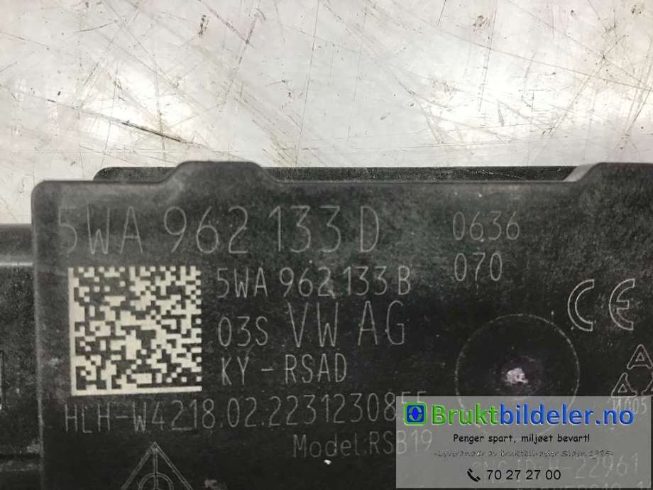 Styreenhet nøkkelfri/keyless til VW ID.4 2020-->> (VOLKSWAGEN|5WA 962 133 D|)