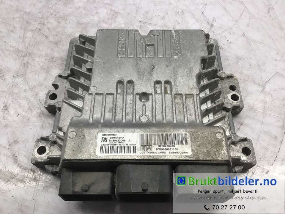 Styreenhet motor til Peugeot Partner, 2008-2015 (Type II, Fase 1)  (PEUGEOT|98 002 689 80)