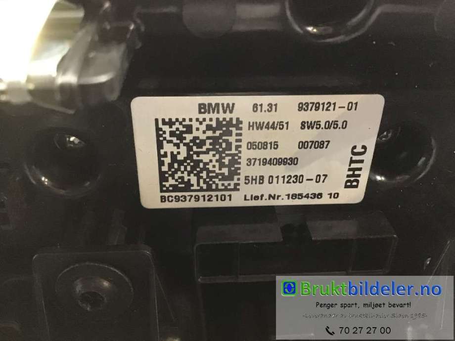 Varmeapparat betjening til BMW i3 2013-2022  (BMW|61 31 9 379 121-01|5HB 011 230-07|)