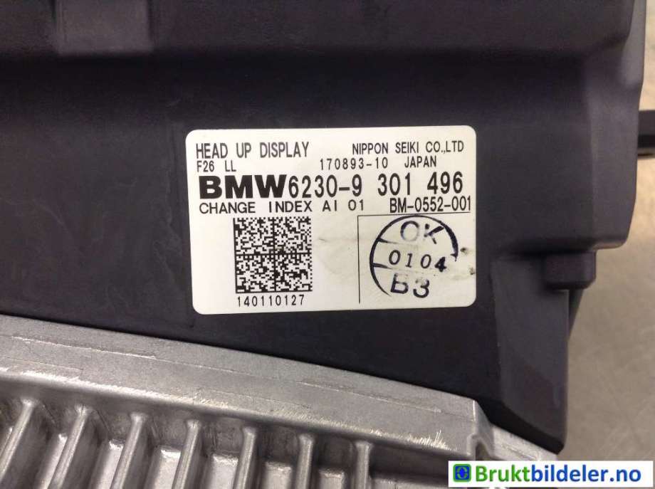 Instrumentpanel til BMW X4 2014-2018 (F26) (F26) (BMW|62 30 9 301 496|170893-10|62 30 6 815 505)