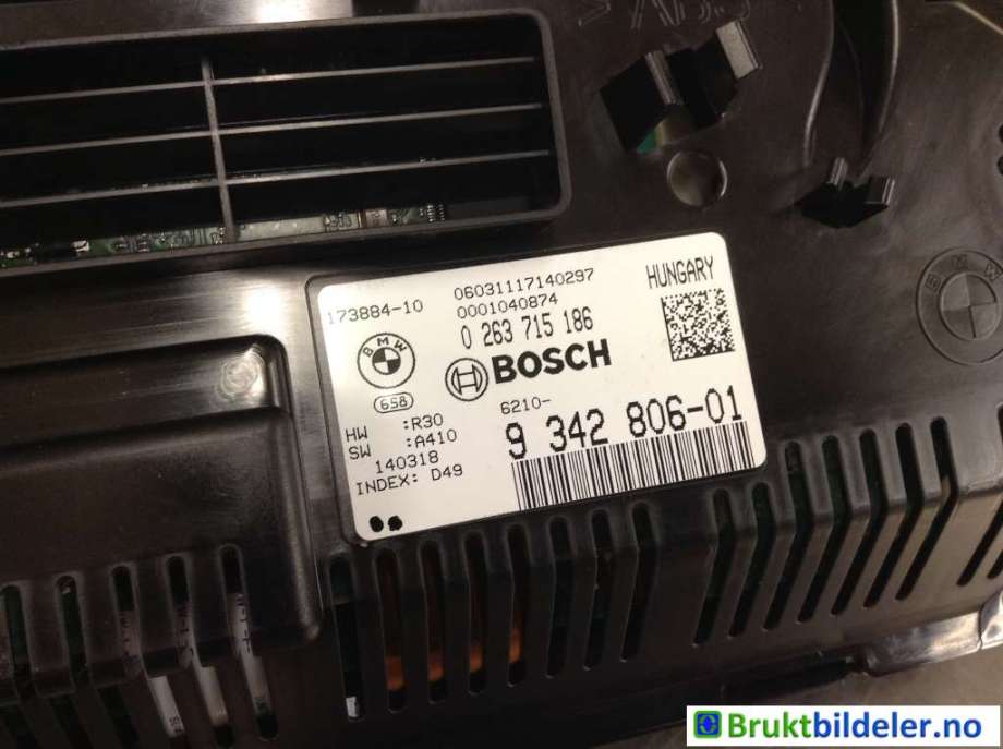 Instrumentpanel til BMW X4 2014-2018 (F26) (F26) (BMW|9 342 806-01|0 263 715 186|62 10 8 795 224)