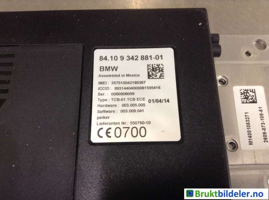 Styreenhet diverse til BMW X4 2014-2018 (F26) (F26) (BMW|84 10 9 342 881-01|)
