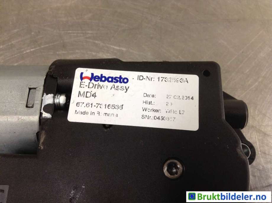 Takluke motor til BMW X4 2014-2018 (F26) (F26) (BMW|67 61 7 316536|1732593A|)