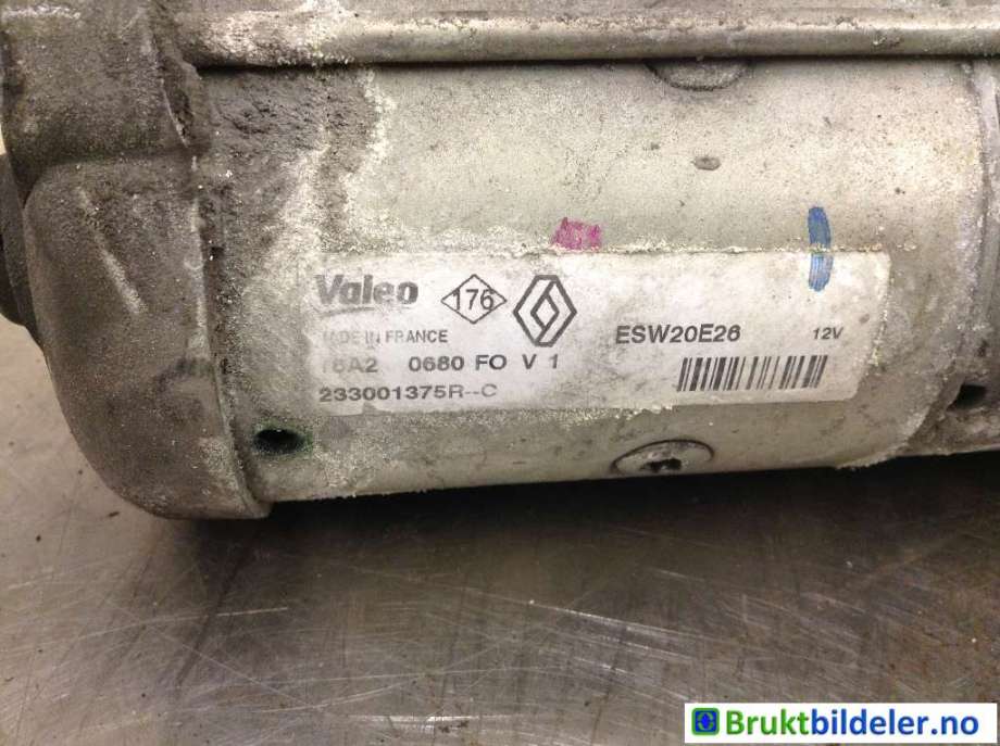 Starter diesel til Nissan Qashqai 2010-2014 (Type I, Fase 2)  (NISSAN|233001375R-C|ESW20E26|)