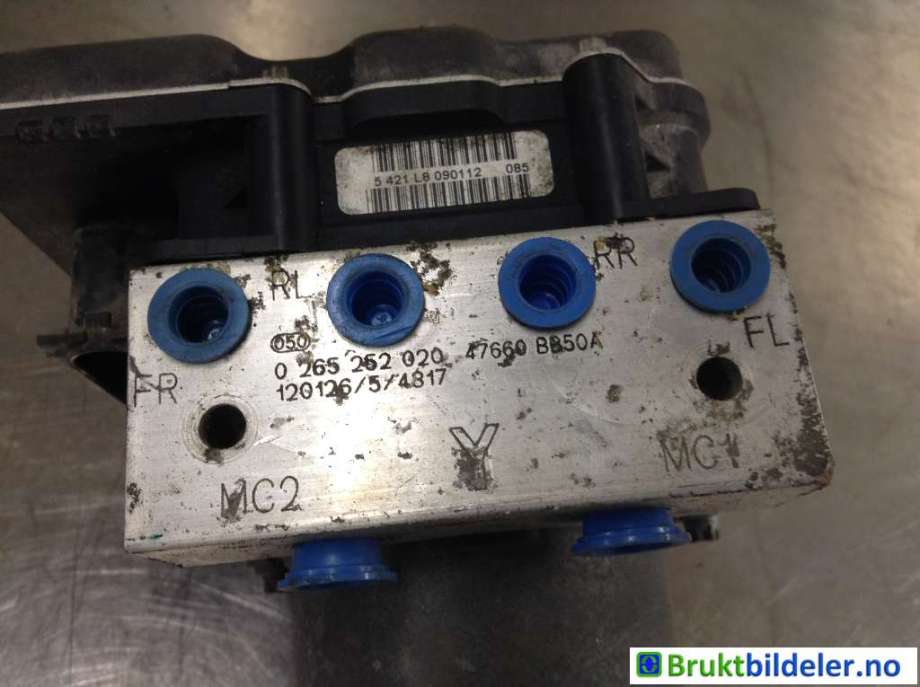 ABS sentral til Nissan Qashqai 2010-2014 (Type I, Fase 2) (NISSAN|47660BB50A|0 265 252 020|0 265 951 849)