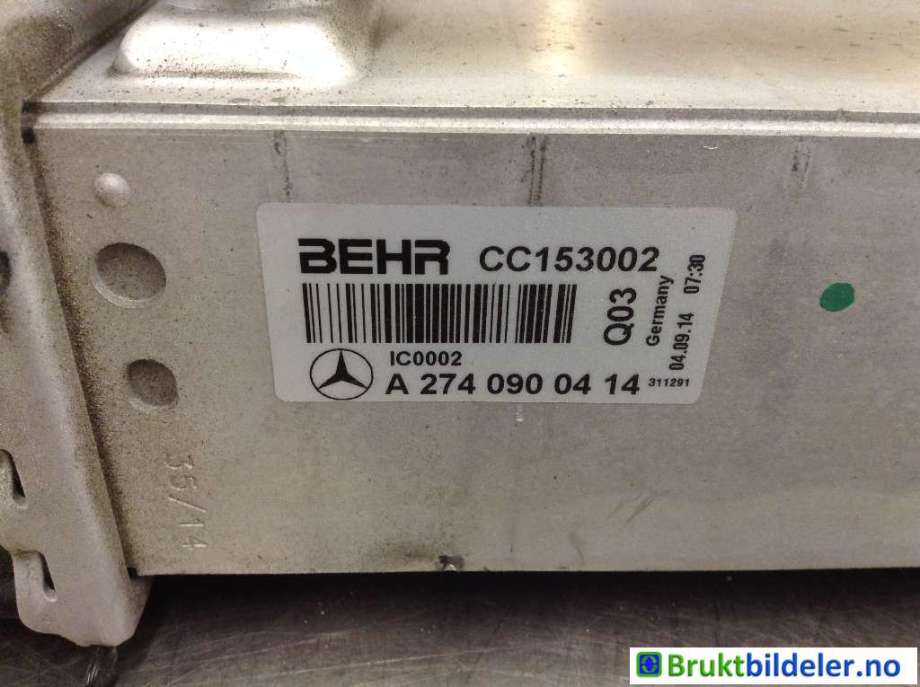Intercooler til Mercedes C-Klasse 2014-2018 (Fase 1) (W205) (W205) (MERCEDES|A 274 090 04 14|CC153003|)