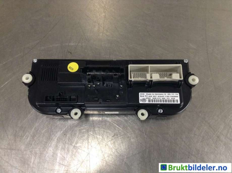Varmeapparat betjening til VW Caddy 2015-2020 (Type III, Fase 3)  (VOLKSWAGEN|1K8 907 426 AC|5HB 012 108-51|)