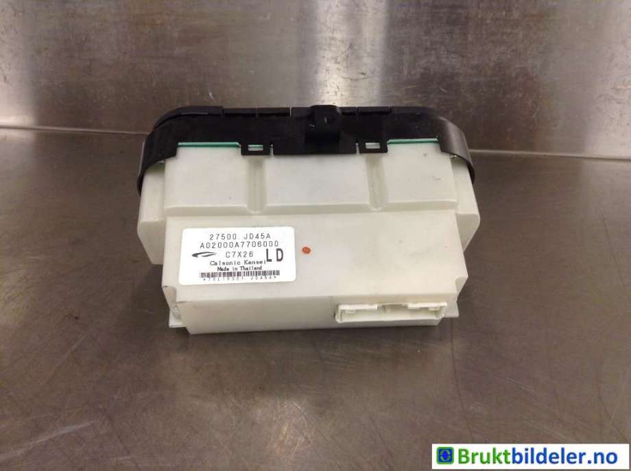 Varmeapparat betjening til Nissan Qashqai 2007-2010 (Type I, Fase 1) (NISSAN|27500 JD45A|)