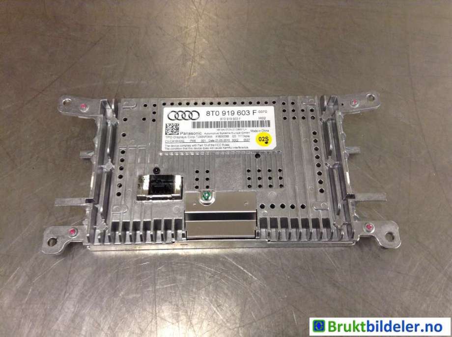 Instrument kjørecomputer til Audi A4 2007-2014 (Type IV) (B8) (B8) (AUDI|8T0 919 603 F|)