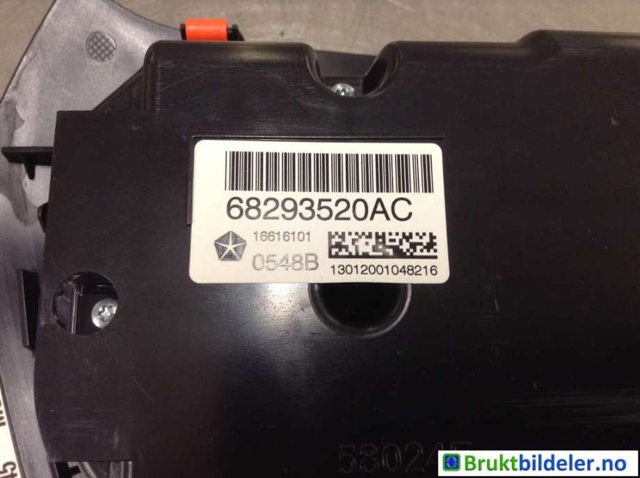 Varmeapparat betjening til Jeep Cherokee 2014-->> (Type V)  (JEEP|68293520AC|)