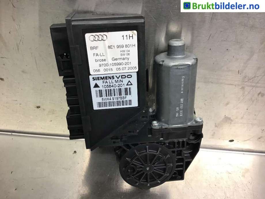 Ruteheis venstre foran til Audi A4 2004-2008 (Type III) (B7) (B7) (AUDI|8E1 959 801 H|)