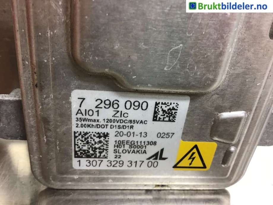 Styreenhet xenon/ballast til BMW 3-Serie 2012-2018 (F30/F31/F34) (F30/F31/F34) (BMW|7 296 090|1 307 329 317 00|)