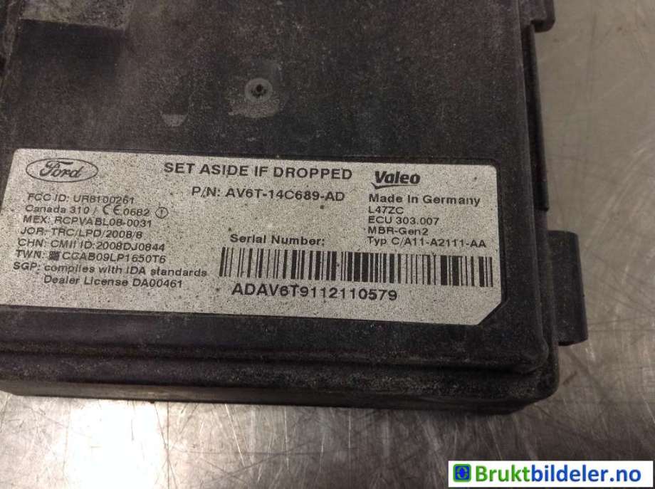 Sensor radar til Ford Focus 2011-2014 (Type III, Fase 1) (FORD|AV6T-14C689-AD|)