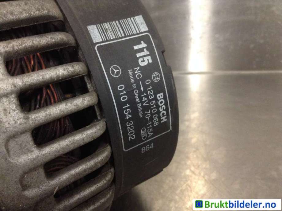 Dynamo til Mercedes E-Klasse 1995-2000 (Fase 1) (W210) (W210) (MERCEDES|010 154 32 02|0 123 510 068|)