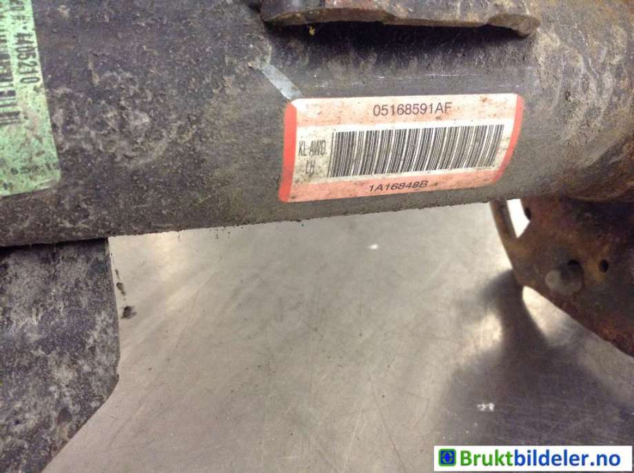 Fjærbein venstre foran til Jeep Cherokee 2014-->> (Type V)  (JEEP|5168 591AF|1A16848B|5168 704AB)