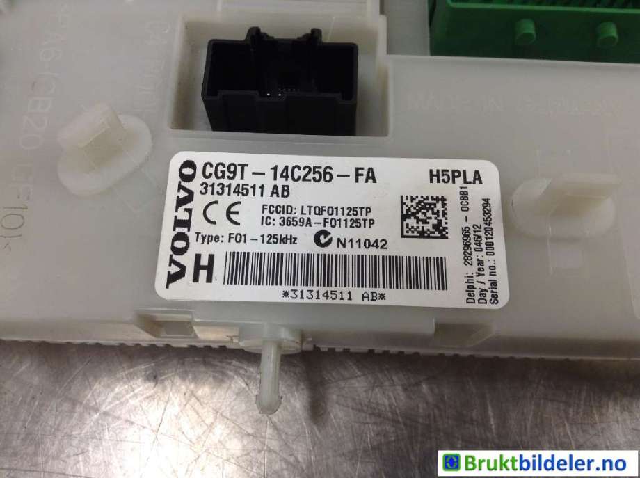 Styreenhet comfort (BCM) til Volvo S60 2010-2014 (Type II, Fase 1) (VOLVO|31314511AB||CG9T-14C256-FA)