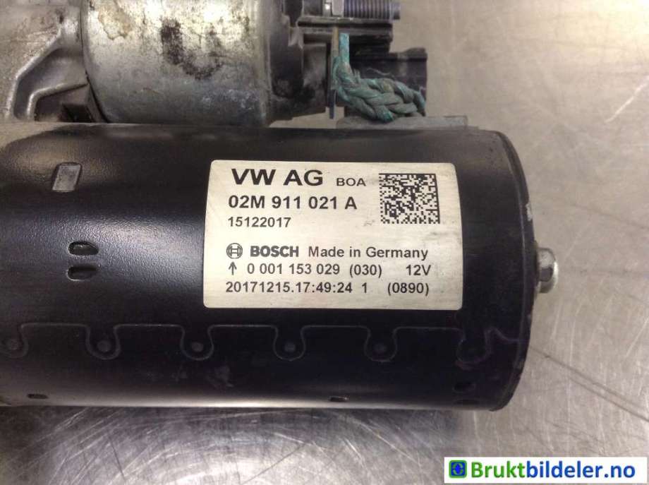 Starter diesel til VW Transporter / Caravelle 2015-2019 (T6) (T6) (VOLKSWAGEN|02M 911 021 A|0 001 153 029|)