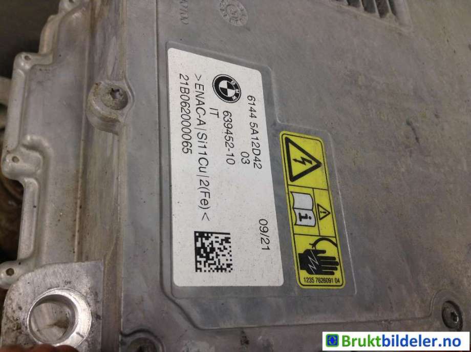 Batterilader (OBC - On Board Charger) til BMW i3 2013-2022 (BMW|61 44 5 A12 D42-03|)