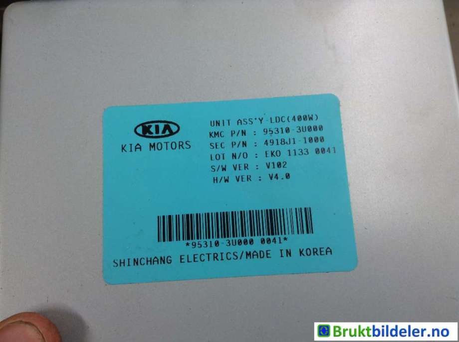 Styreenhet diverse til Kia Sportage 2010-2016 (Type III) (KIA|95610 3U000|)