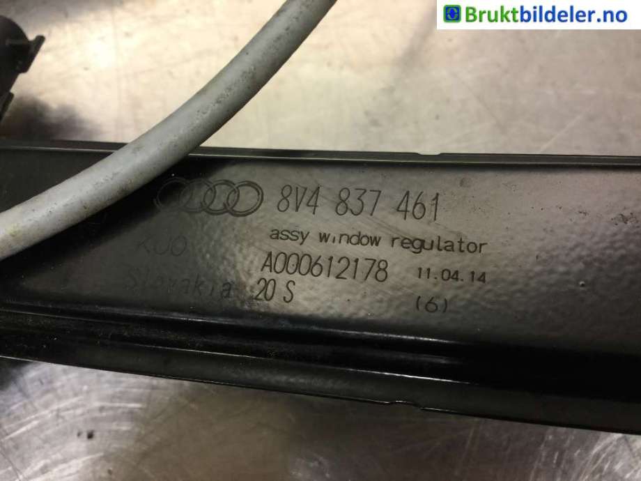 Ruteheis til Audi A3 2012-2016 (Type III, Fase 1)  (AUDI|8V4 837 461|)